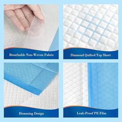 100 Count Chucks Disposable 23"x36" Leakproof Adults Incontinence Bed Pads, Waterproof Underpads for Elderly, Extra Large Puppy Pee Pad, Baby Changing Liner