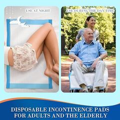 100 Count Chucks Disposable 23"x36" Leakproof Adults Incontinence Bed Pads, Waterproof Underpads for Elderly, Extra Large Puppy Pee Pad, Baby Changing Liner