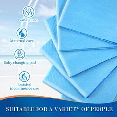 100 Count Chucks Disposable 23"x36" Leakproof Adults Incontinence Bed Pads, Waterproof Underpads for Elderly, Extra Large Puppy Pee Pad, Baby Changing Liner