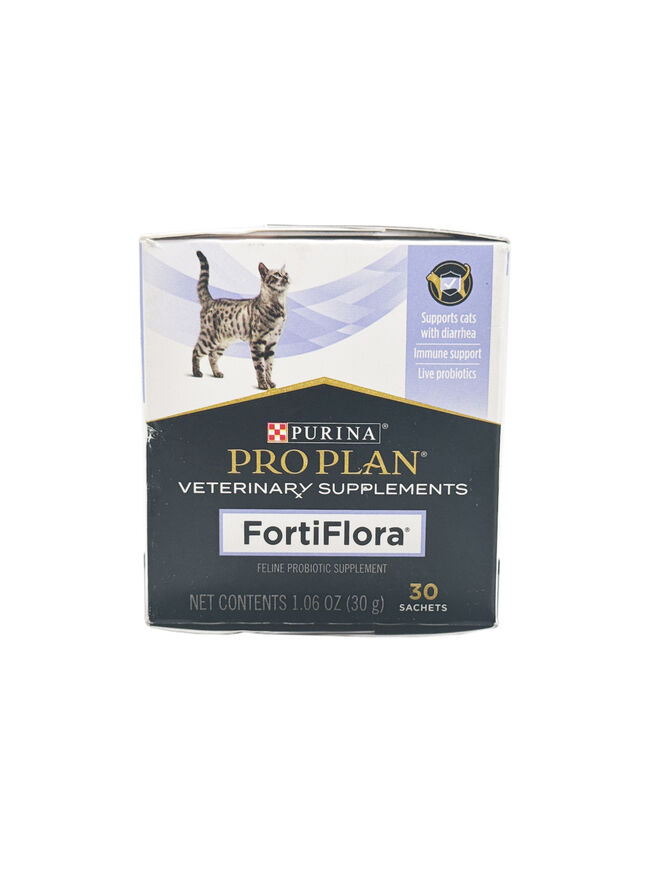 Purina Pro Plan Veterinary Supplements FortiFlora - Probiotic Supplement for Cats - 30 Sachets