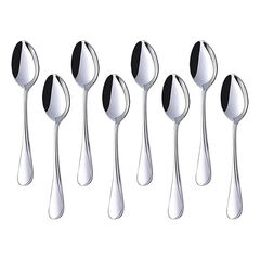HANSGO Teaspoons Stainless Steel, 8 Piece Dinner Spoons Set 6.7 inches Dessert Spoons Use for Home, Kitchen or Restaurant