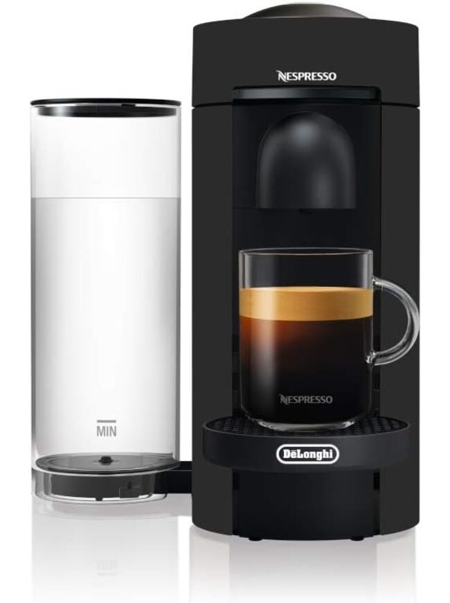 Nespresso VertuoPlus New Coffee and Espresso Machine by De'longhi, Limited Edition, Black Matte