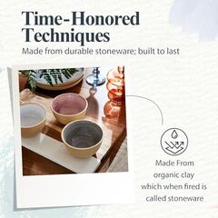 Portmeirion Minerals 4.5-Inch Small Bowl, Aquamarine - Stoneware Tableware from Portugal, Reactive Glaze for a One-of-a-Kind Design, Microwave & Dishwasher Safe - Ceramic Serveware for Kitchen