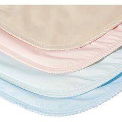  Brosive 4 PACK 34x36 in Washable Bed Pads/Reusable Incontinence Underpads 34 x 36 - Blue, Green, Tan and Pink - Ideal for Children and Adults Wholesale Incontinence Protection / Cloth Chucks Bed Pads Washable