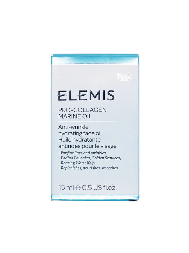 ELEMIS Pro-Collagen Marine Oil, 15ml – Ultra-Lightweight Anti-Wrinkle Daily Face Oil Moisturizer