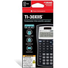 Texas Instruments TI-30XIIS Scientific Calculator, Black with Blue Accents