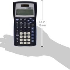 Texas Instruments TI-30XIIS Scientific Calculator, Black with Blue Accents