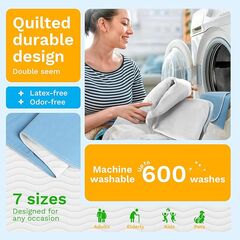 GREEN LIFESTYLE Washable Underpads - Large Bed Pads for use as Incontinence Bed Pads, Reusable Pet Pads, Great for Dogs, Cats, Bunny, Seniors Bed Pad (Pack of 4 - 30x34)