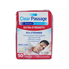 Clear Passage Nasal Strips Extra Strength, Tan, 50 Count