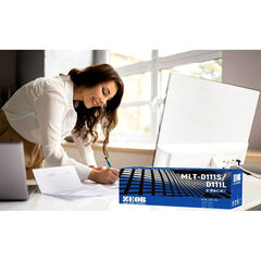 ZEOB Laser Toner Cartridge with CHIP for MLT-D111S and MLT-D111L, Black (2 Pack)